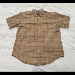 Ran short sleeve button down shirt
